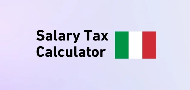 Salary Tax Caculator Italy